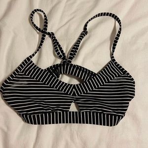 Striped Lululemon Sports Bra